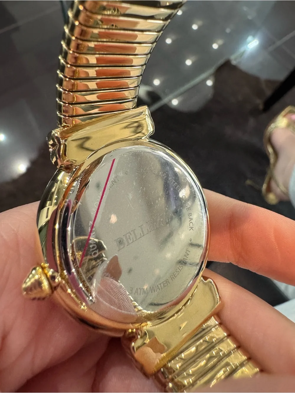 New Bellezza 10 Lira Coin Pegasus Tubogas Cuff Watch Silver-Tone dial